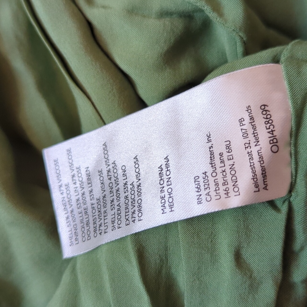 NWOT Free People Olivia blazer in green size small - Picture 7 of 8